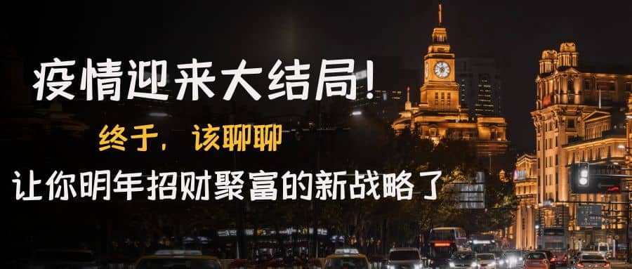某付费文章《疫情迎来大结局！终于，该聊聊让你明年招财聚富的新战略了》-小二项目网