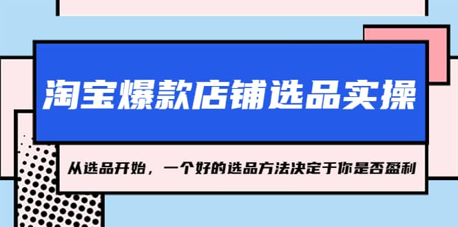 淘宝爆款店铺选品实操，2023从选品开始，一个好的选品方法决定于你是否盈利 - 小二项目网-小二项目网