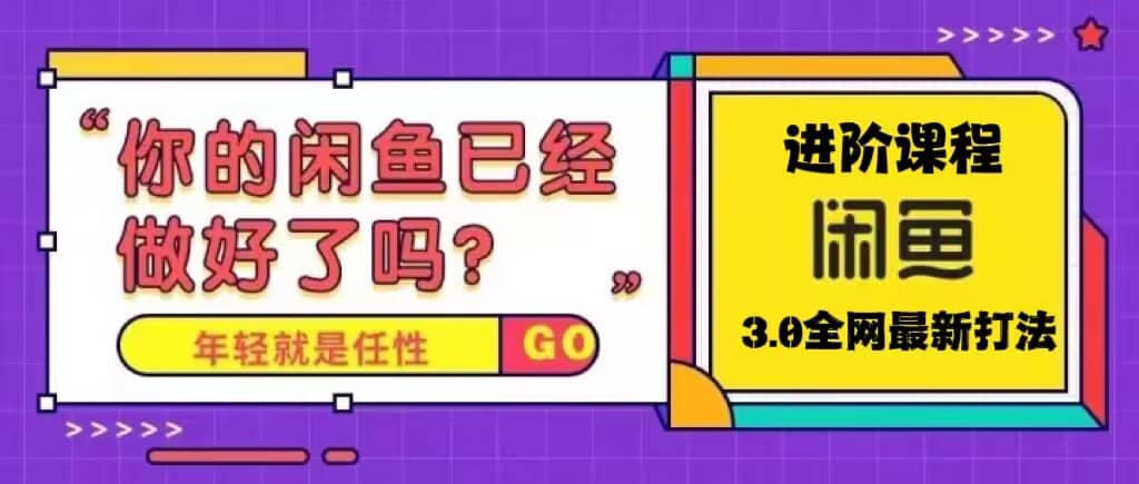 火爆全网的咸鱼玩法进阶课程，咸鱼进阶课程-小二项目网