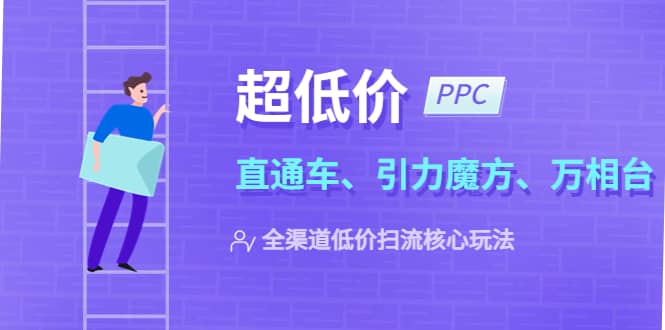 2023超低价·ppc—“直通车、引力魔方、万相台”全渠道·低价扫流核心玩法-小二项目网