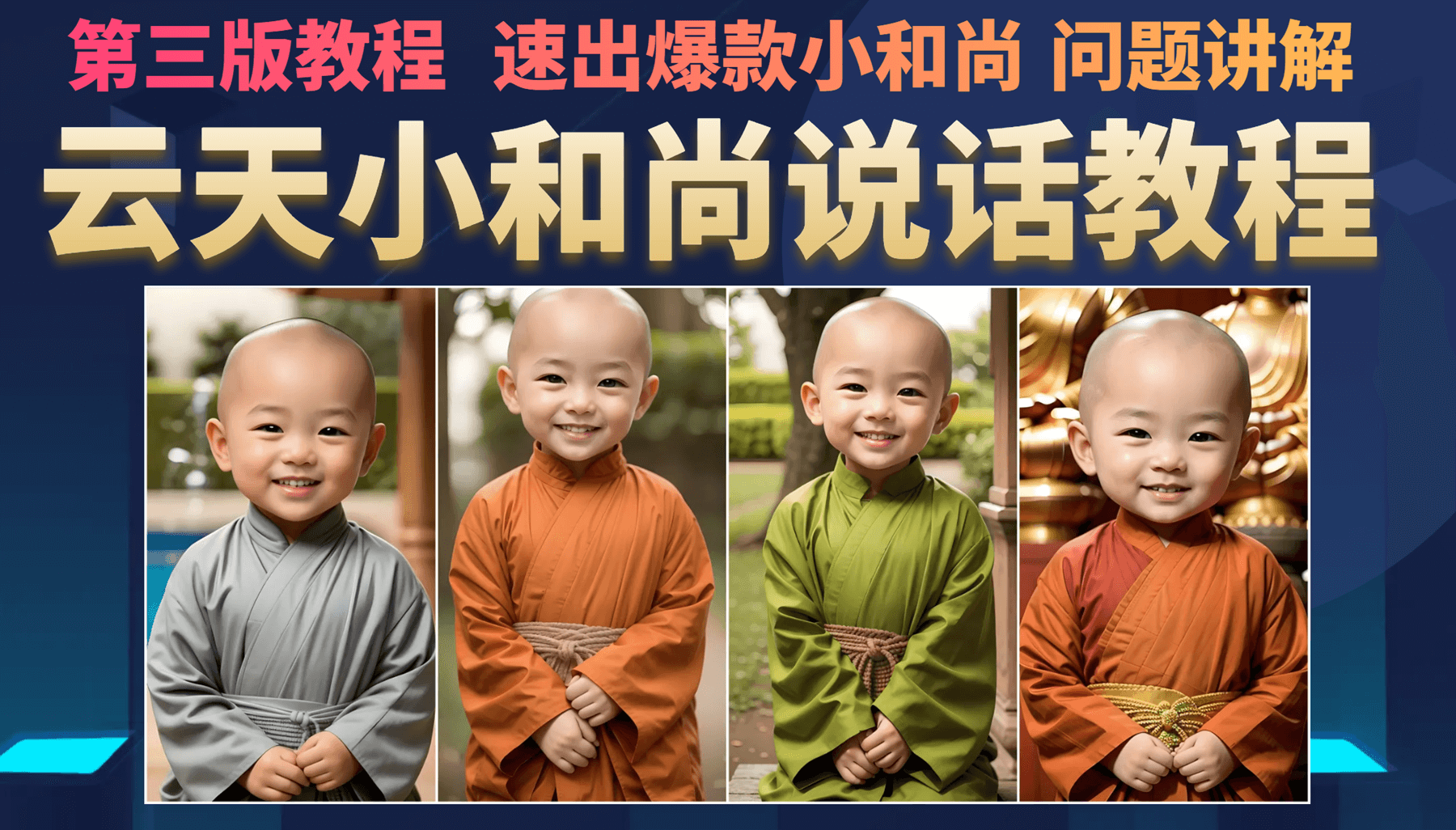 云天小和尚会说话，7天万粉（第3版教程）-小二项目网