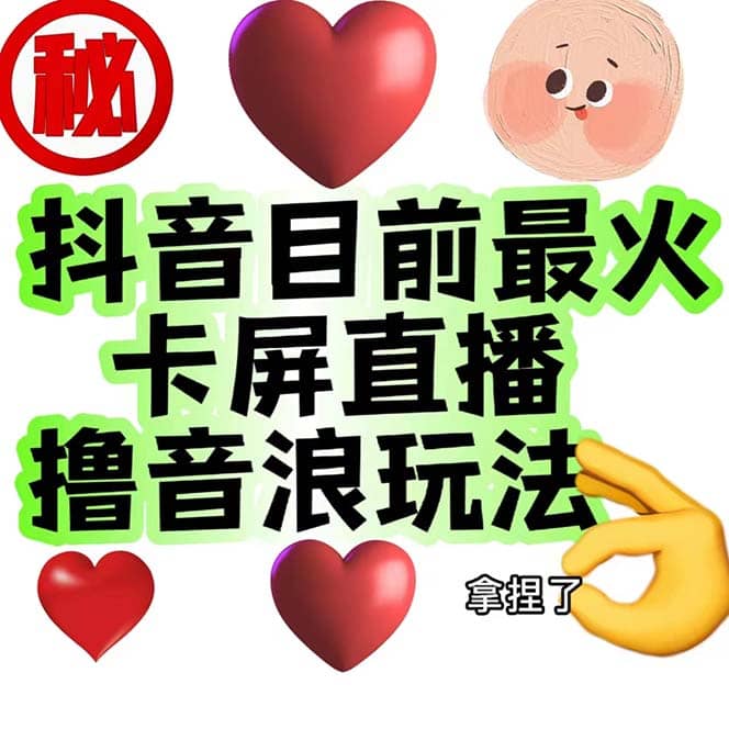 外面收费1980抖音卡屏直播玩法 一个抖音号可以撸几百到几千不等【详细玩法】-小二项目网