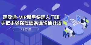 速卖通-VIP新手快速入门班，手把手教你在速卖通快速开店（72节课）-小二项目网