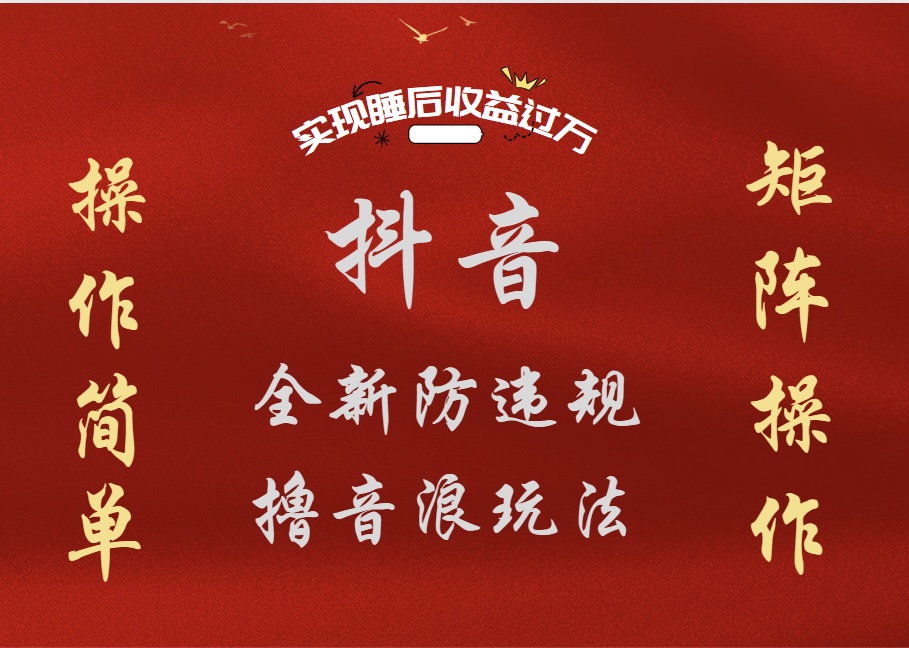 抖音无人直播防封新玩法，超简单月入四位数、五位数，实现睡后收益，可矩阵操作-小二项目网