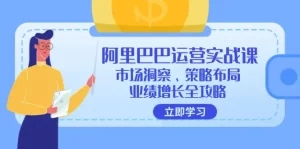 阿里巴巴运营实战课：市场洞察、策略布局、业绩增长全攻略-小二项目网