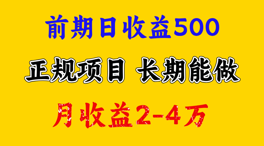 一天收益500+ 上手熟悉后赚的更多,事是做出来的,任何项目只要用心,必有结果-小二项目网