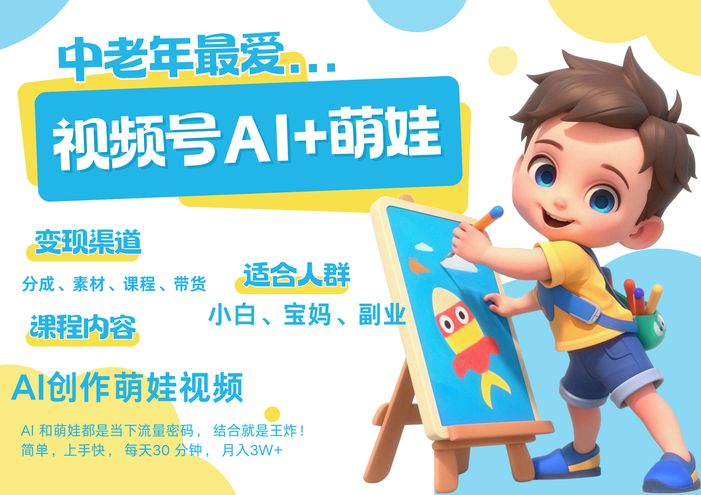萌娃，又一爆款密码，小白3步上手，爆款率80%，每天十分钟，轻松AI变现萌娃搞钱，带货、素材、分成都非常猛，泼天流量，发布就爆！月入5W，抓紧学！-小二项目网