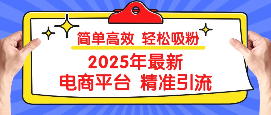 2025年最新电商平台精准引流 简单高效 轻松吸粉-小二项目网