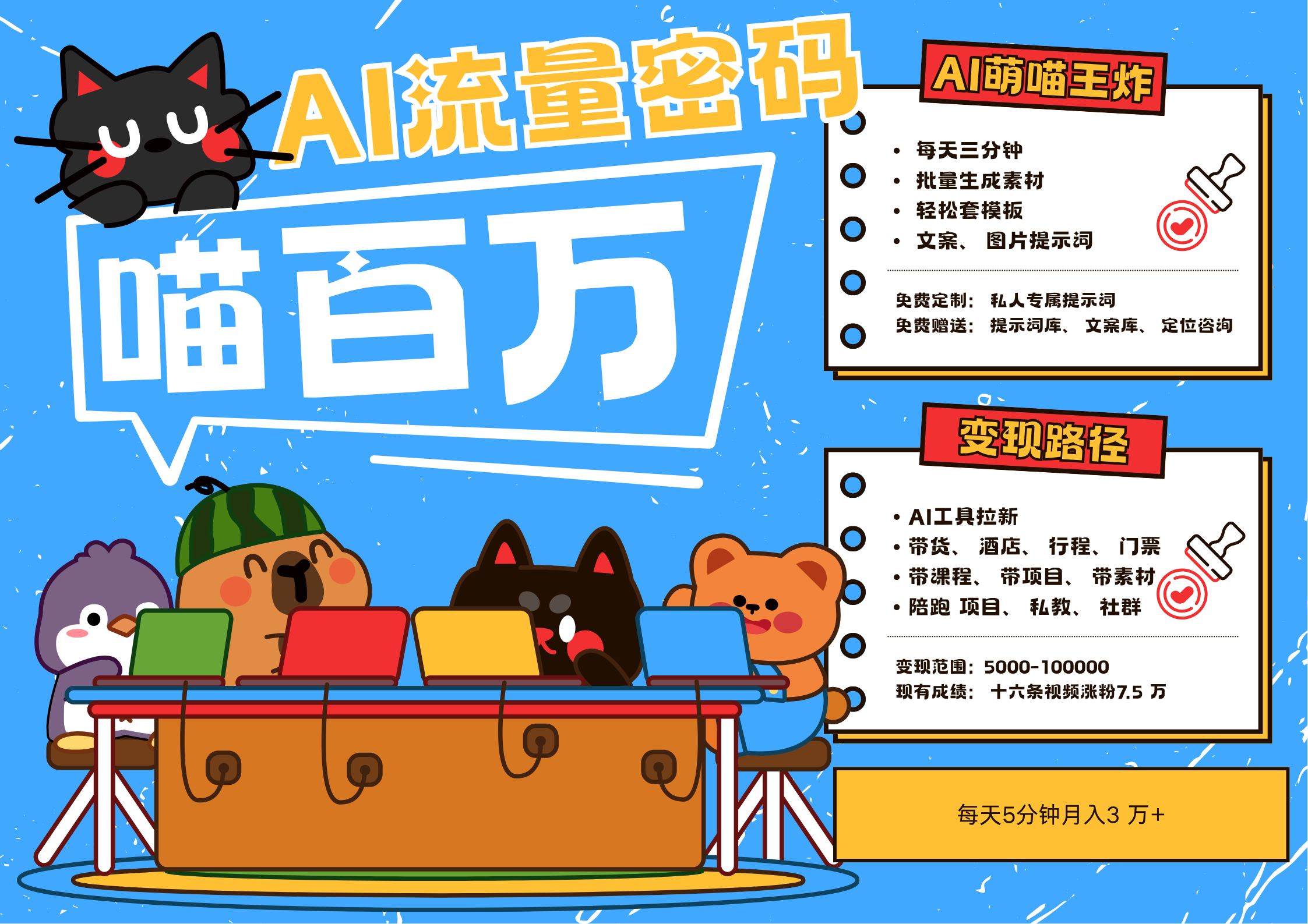 AI+宠物+旅行2025最火流量密码 轻松用AI宠物做文旅账号 可带货，带酒店，可以带行程，旅行社 小白三分钟学会 N种变现渠道 月入五位数  管道收益-小二项目网