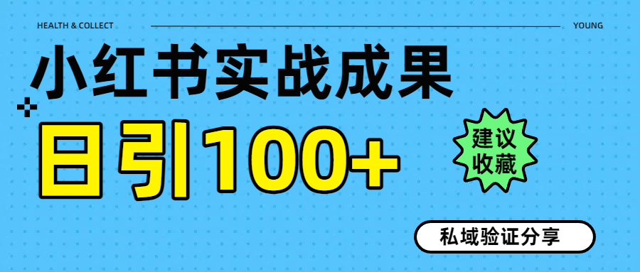 实战成果！小红书图文引流日引100+私域流量经验分享-小二项目网