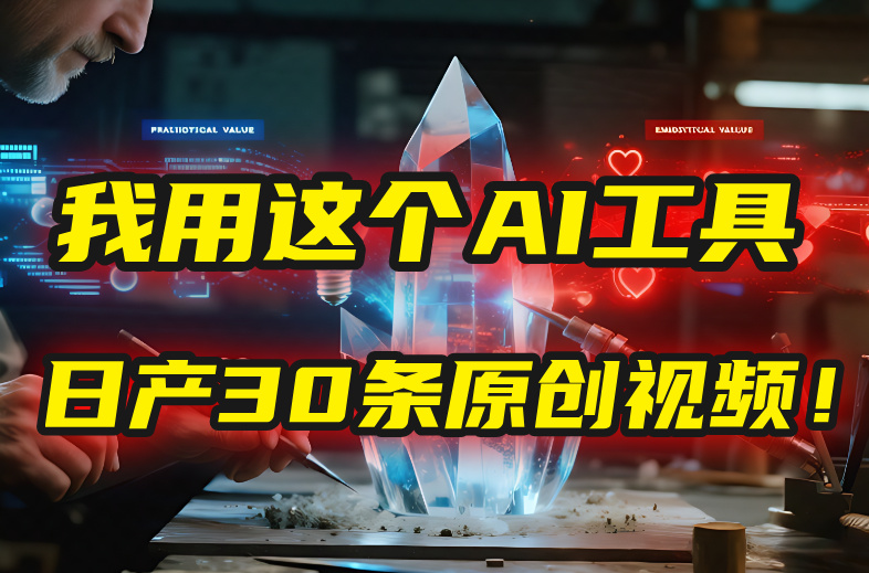 别再真人出镜了！我用这个AI工具，1张照片就能日产30条原创视频！-小二项目网