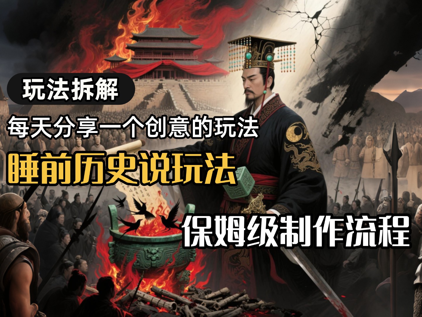 13条作品涨粉24.5万，全流程拆解睡前历史说，保姆级教程-小二项目网