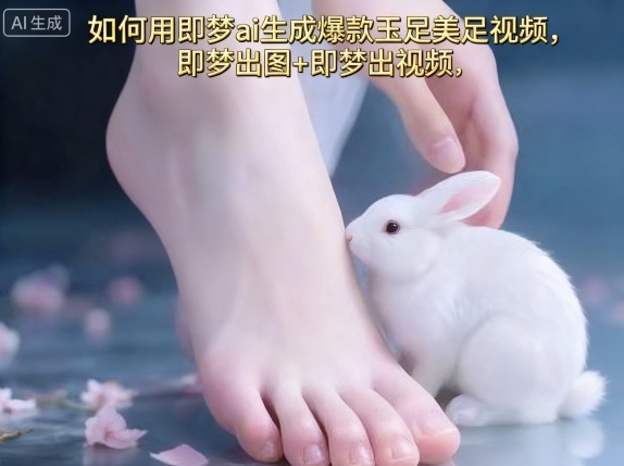 如何用即梦ai生成爆款玉足美足视频,即梦出图+即梦出视频,快速涨粉-小二项目网