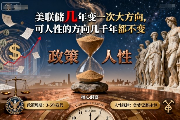 付费文章：美联储几年变一次大方向，可人性的方向几千年都不变-小二项目网