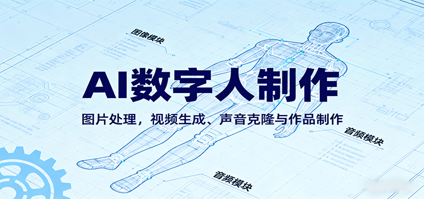 AI永生数字人制作教程：图片处理，视频生成、声音克隆与作品制作-小二项目网