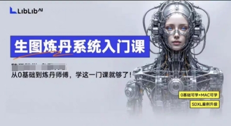 LibLibAI哩布哩布生图炼丹系统入门课，从生图到炼丹，只学这一门就够了-小二项目网