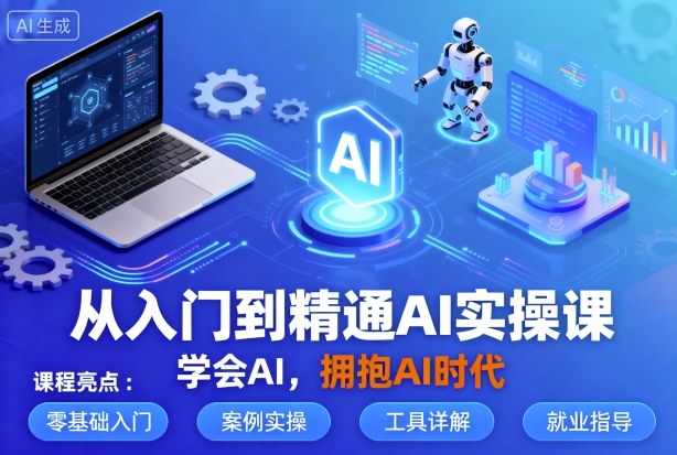 从入门到精通AI实操课，学会AI，拥抱AI时代-小二项目网