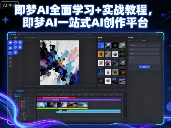 即梦AI全面学习+实战教程，即梦AI一站式AI创作平台-小二项目网