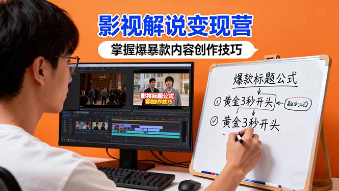 （16348期）影视解说变现营：通过30+实战案例爆款内容创作技巧，掌握影视解说盈利密码-小二项目网