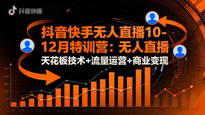 （16372期）抖音快手无人直播10-12月特训营：无人直播天花板技术+流量运营+商业变现-小二项目网