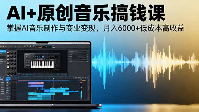 （16324期）AI+原创音乐搞钱课：掌握AI音乐制作与商业变现，月入6000+低成本高收益-小二项目网