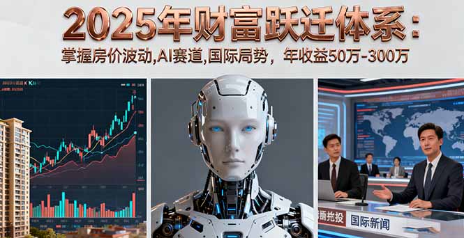 （16217期）2025年财富跃迁体系：掌握房价波动,AI赛道,国际局势，年收益50万-300万-小二项目网