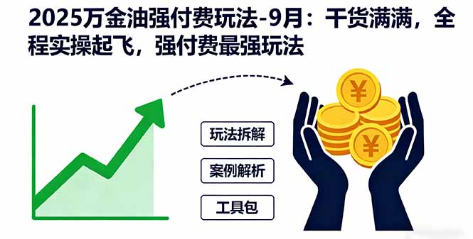 （16202期）2025万金油强付费玩法-9月：干货满满，全程实操起飞，强付费最强玩法-小二项目网
