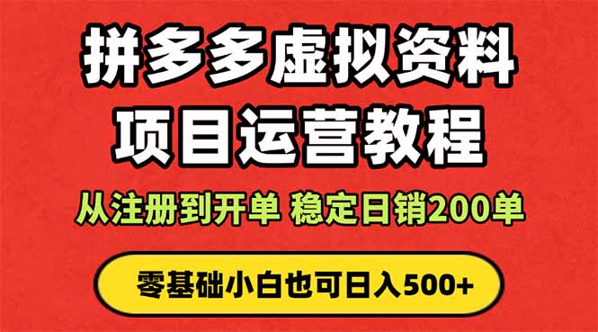 （16220期）拼多多开店运营课程： 蓝海变现玩法，轻松实现睡后收入 零基础小白也可…-小二项目网