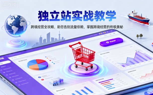 独立站实战教学，跨境经营全攻略，助您告别流量依赖，掌握跨境经营的终极奥-小二项目网
