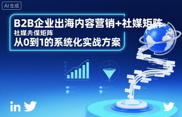 B2B企业出海内容营销+社媒矩阵，从0到1的系统化实战方案-小二项目网