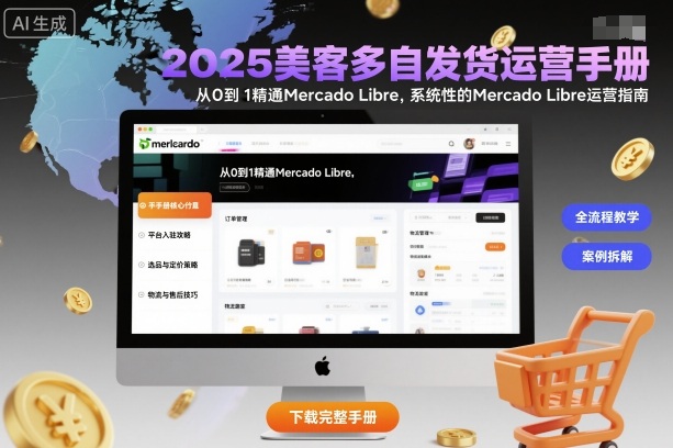 2025美客多自发货运营手册：从0到1精通Mercado Libre，系统性的Mercado Libre运营指南-小二项目网
