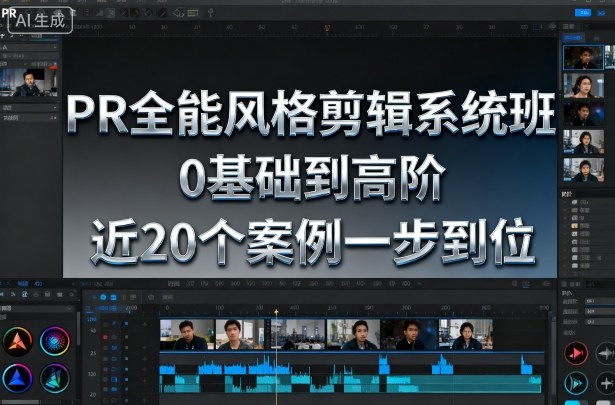 PR全能风格剪辑系统班，0基础到高阶，近20个案例一步到位-小二项目网