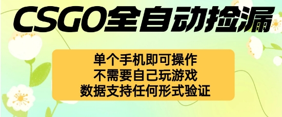 自动挂G捡漏，不用自己挂G不用玩游戏，一个手机即可操作，新手小白轻松月入1W+【揭秘】-小二项目网