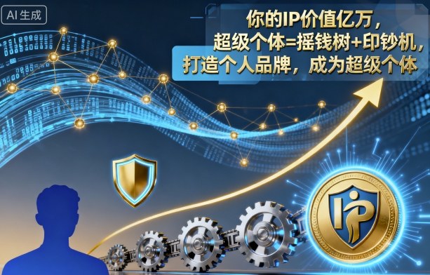 你的IP价值亿万，超级个体=摇钱树+印钞机，打造个人品牌，成为超级个体-小二项目网