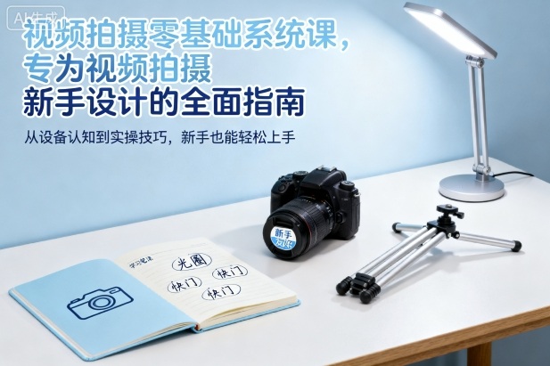 视频拍摄零基础系统课，专为视频拍摄新手设计的全面指南-小二项目网