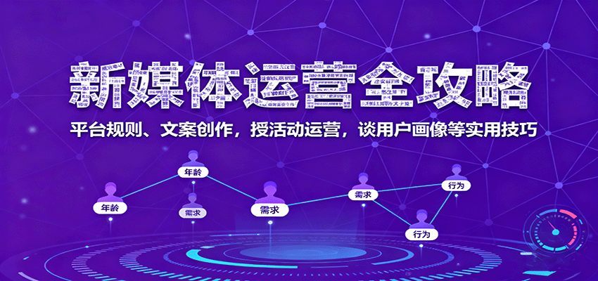 新媒体运营全攻略：平台规则、文案创作，授活动运营，谈用户画像等实用技巧-小二项目网