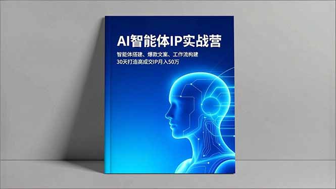 （16689期）AI智能体IP实战营，智能体搭建、爆款文案、工作流构建，30天打造高成交IP月入50万-小二项目网