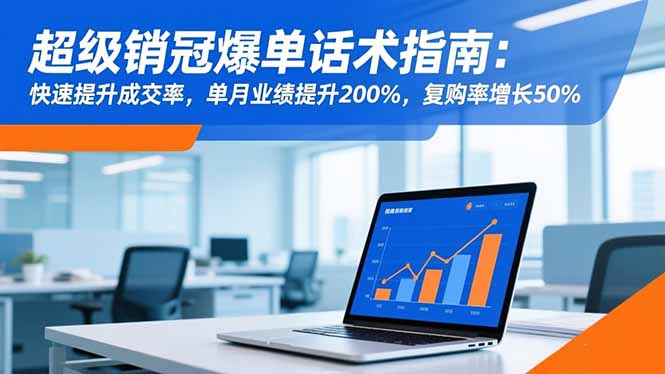 （16511期）超级销冠爆单话术指南：快速提升成交率，单月业绩提升200%，复购率增长50%-小二项目网