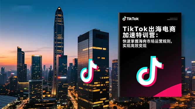 （16535期）TikTok出海电商加速特训营：快速掌握海外市场运营规则，实现高效变现-小二项目网