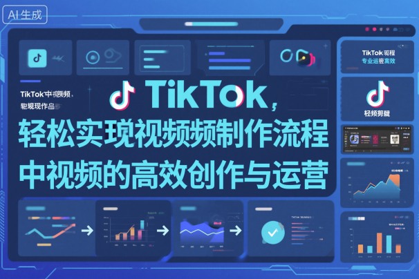 TikTok中视频制做流程，轻松实现Tk中视频的高效创作与运营-小二项目网