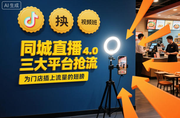 同城直播实操班4.0，三大平台抢流，为门店插上流量的翅膀-小二项目网