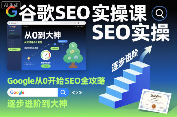 谷歌SEO实操课，Google从0开始SEO全攻略，逐步进阶到大神-小二项目网