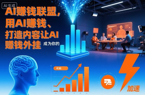 AI賺钱联盟，用AI賺钱、打造内容让AI成为你的賺钱外挂-小二项目网