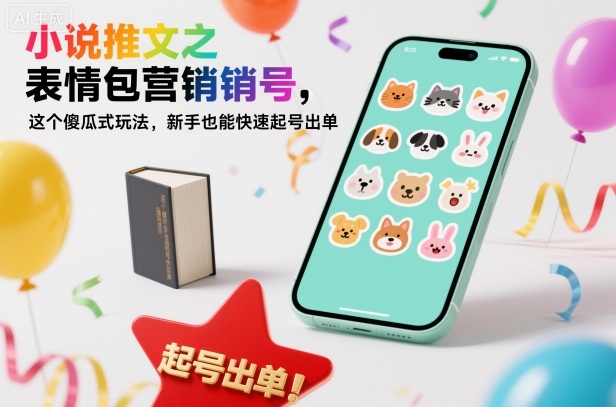 小说推文之表情包营销号，这个傻瓜式玩法，新手也能快速起号出单-小二项目网