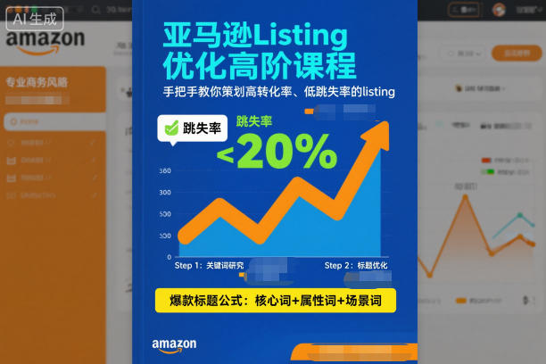 亚马逊Listing优化高阶课程，手把手教你策划高转化率、低跳失率的listing-小二项目网