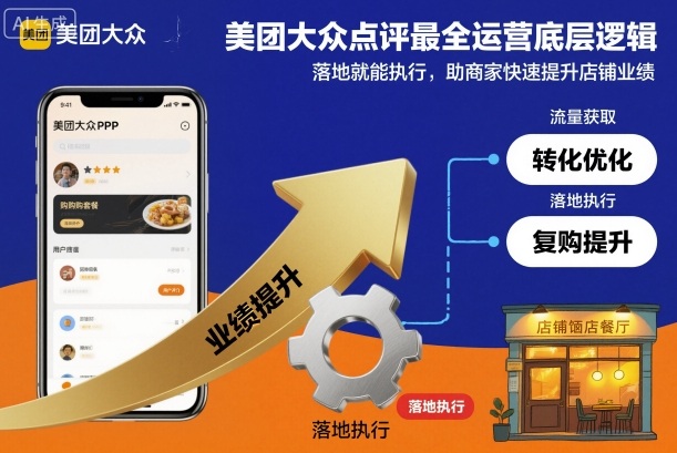 美团大众点评最全运营底层逻辑，落地就能执行，助商家快速提升店铺业绩-小二项目网