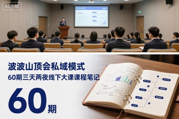 波波山顶会私域模式60期三天两夜线下大课课程笔记（文档）-小二项目网