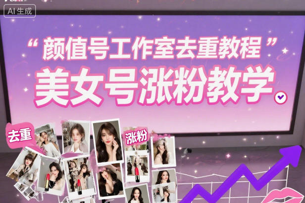 颜值号工作室去重教程，美女号涨粉教学-小二项目网