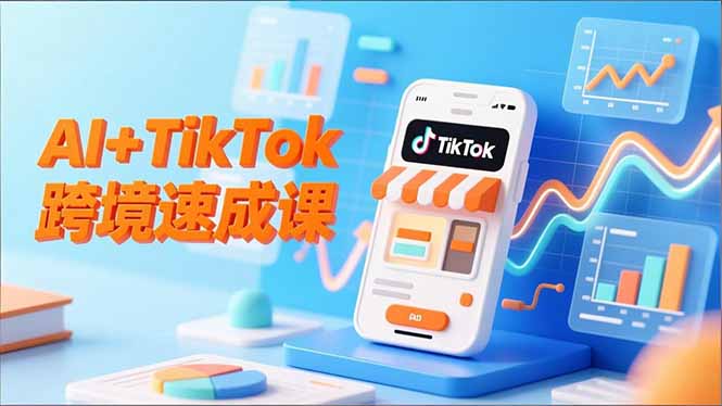 （16745期）AI+TikTok跨境速成课，智能翻译、店铺定位、流程拆解，7天高效上线运营-小二项目网