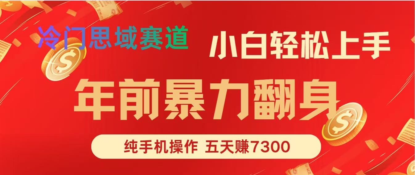 (16881期)年前爆火项目,每单可以赚个300-2000,5天赚了7300-小二项目网